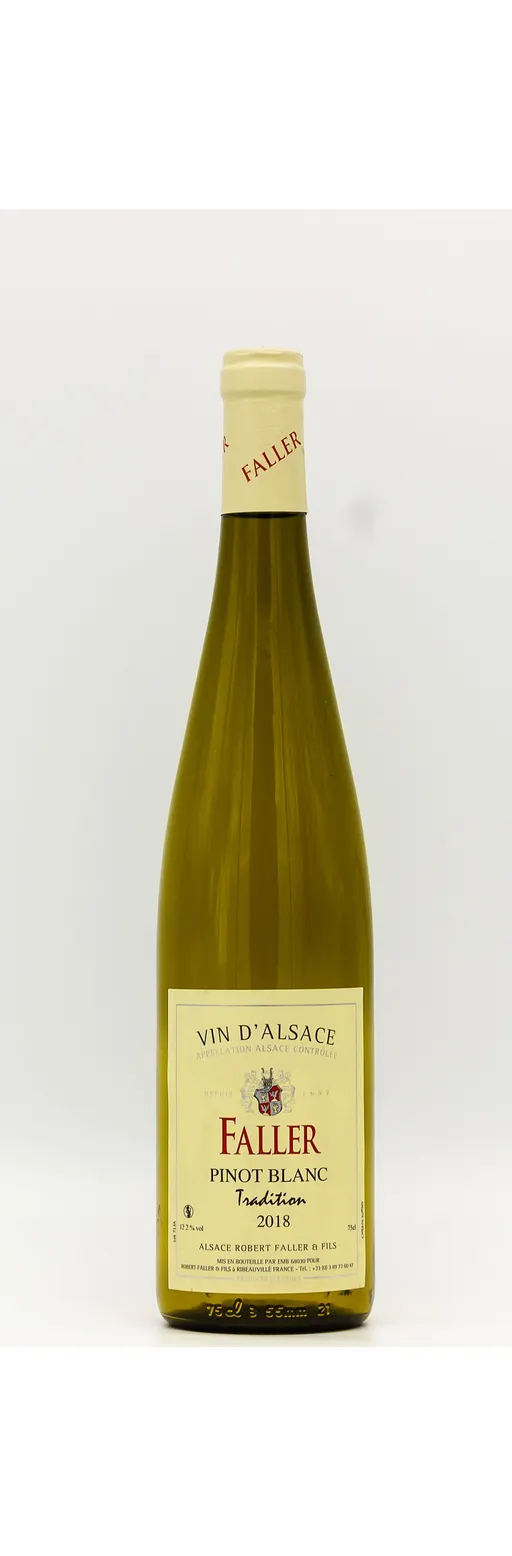 Robert Faller et Fils, Pinot Blanc 2022, Bianco, 2022, Alsace ou Vin d'Alsace. Immagine della bottiglia