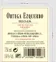 BODEGAS Y VINEDOS ORTEGA EZQUERRO SL ORTEGA EZQUERRO, VINO DE MUNICIPIO - TUDELILLA, Crianza, Tinto, 2020, Rioja. Contraetiqueta