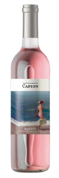 Château Capion LES FANTAISIES DE CAPION, Rosé, 2021, Pays d'Oc. Image de la bouteille