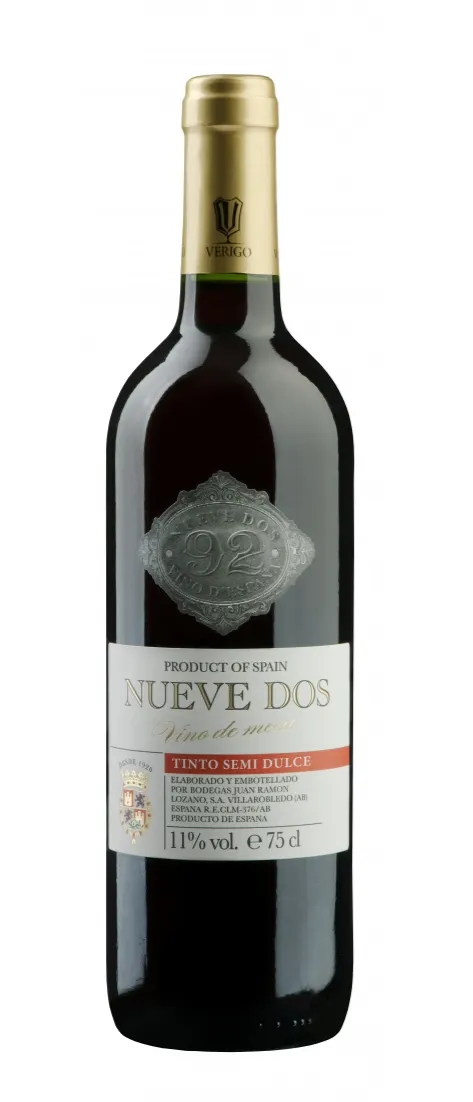 BODEGAS LOZANO SL NUEVE DOS, Tinto, 2021. Imagen de botella