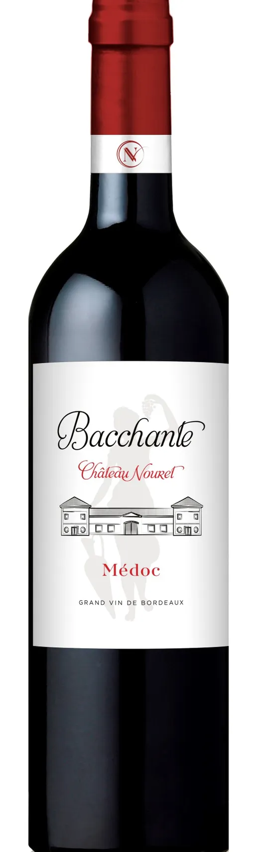 Château Nouret La Bacchante de Château Nouret, Rouge, 2014, Médoc. Image de la bouteille