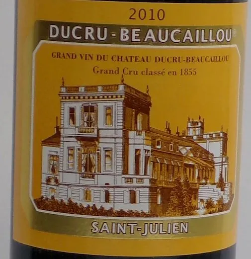 DUCRU BEAUCAILLOU SA (LISTRAC-MEDOC) Château Ducru-Beaucaillou, Deuxième Cru Classé, Red, 2010, Saint-Julien. Front label