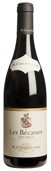 M. Chapoutier Les Becasses, Red, 2010, Côte Rôtie. Bottle image
