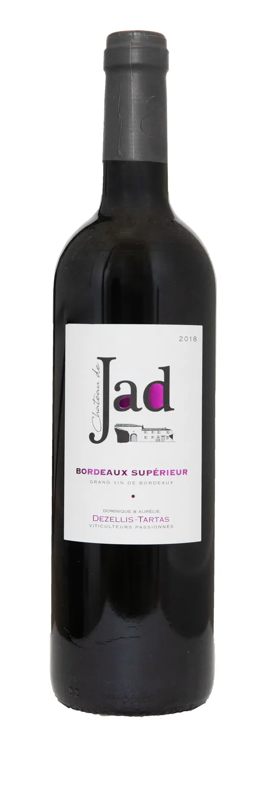 CAVE COOPERATIVE VINICOLE LA GIRONDAISE CHATEAU DE JAD, Red, 2018, Bordeaux supérieur. Bottle image