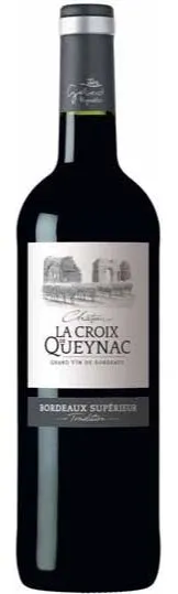 VIGNOBLES GABARD Château la Croix de Queynac Tradition, Rouge, 2019, Bordeaux supérieur. Image de la bouteille