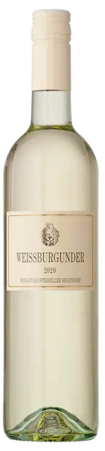 Weinkellerei Lenz Moser Klosterkeller Siegendorf, Weißburgunder, Weiß, 2020, Burgenland. Flaschenabbildung