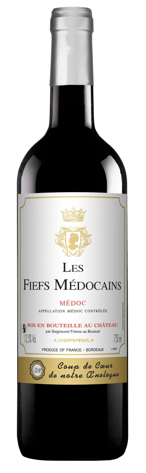 Seignouret Freres LES FIEFS MEDOCAINS, Red, 2019, Médoc. Bottle image