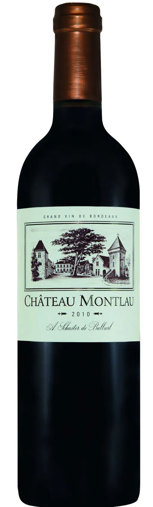 ARMAND SCHUSTER Château Montlau, Classique, Rosso, 2018, Bordeaux supérieur. Immagine della bottiglia