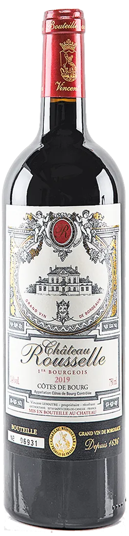 ANTHOCYANE (SAINT-CIERS-DE-CANESSE) Château Rousselle, Red, 2019, Côtes de Bourg, Bourg et Bourgeais. Bottle image