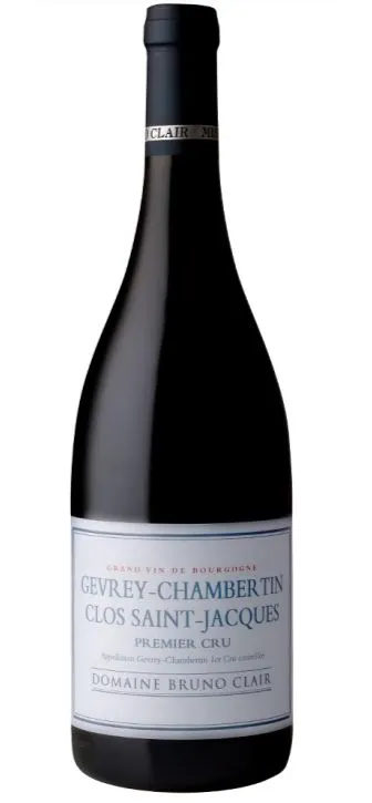 BRUNO CLAIR Domaine BRUNO CLAIR, Rouge, 2017, Gevrey-Chambertin premier cru Clos Saint-Jacques. Image de la bouteille