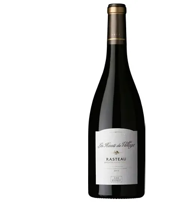 CAVE COOP AGRICOLE VIGNERONS DE RASTEAU Les Hauts du Village, Rosso, 2012, Rasteau. Immagine della bottiglia