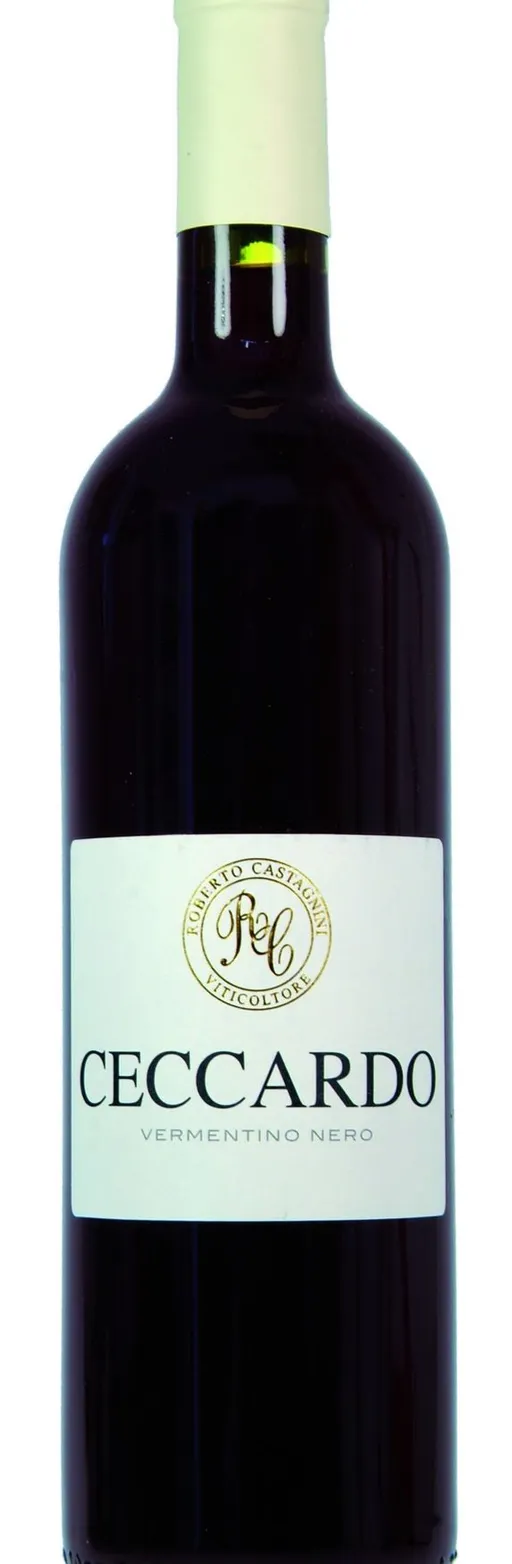 VINI APUANI SOCIETA' AGRICOLA VINICOLA SOCIETA' A RESPONSABI CASTAGNINI, CECCARDO       vermentino nero, Rosso, 2021, Candia dei Colli Apuani. Immagine della bottiglia