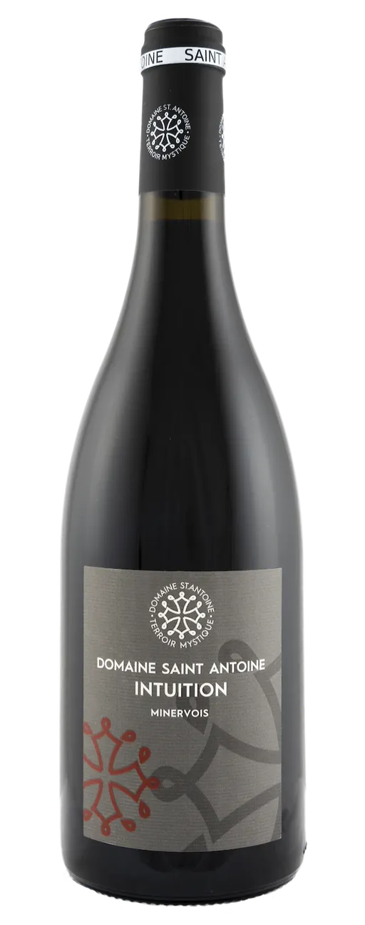 DOMAINE SAINT ANTOINE SARL (RIEUX-MINERVOIS) Intuition, Rouge, 2017, Minervois. Image de la bouteille