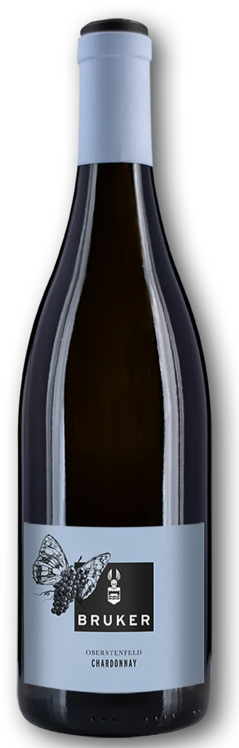 Bruker, Oberstenfeld Chardonnay, White, 2019. Bottle image