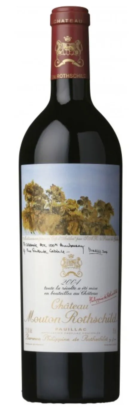 Château Mouton Rothschild, Premier Grand Cru Classé, Rosso, 2004, Pauillac. Immagine della bottiglia