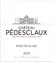 SCEA DU CHATEAU PEDESCLAUX (PAUILLAC) Château Pédesclaux, Cinquième Cru Classé, Rouge, 2015, Pauillac. Étiquette