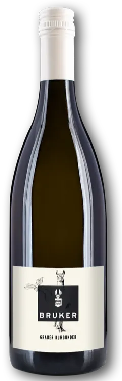 Bruker, Grauburgunder Gutswein, Blanc, 2021. Image de la bouteille