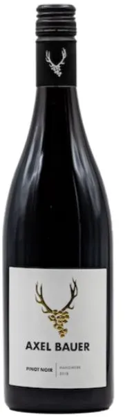 Axel Bauer, Pinot Noir Handwerk, Rouge, 2018, Badischer Landwein. Image de la bouteille
