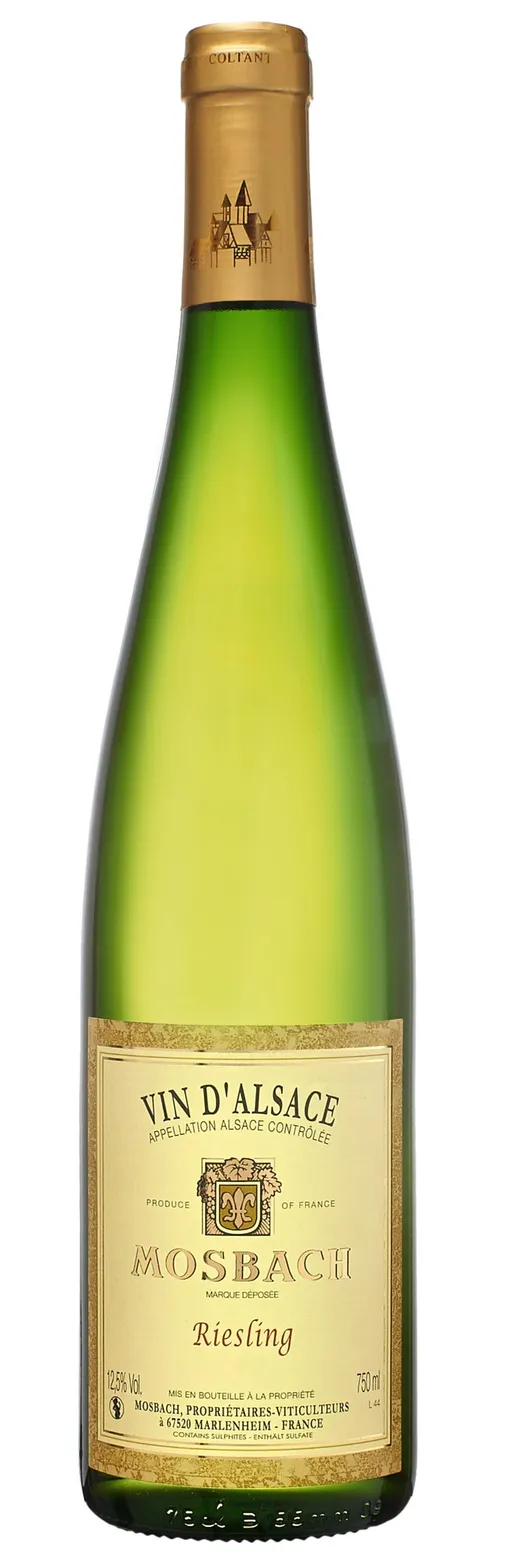 EARL MOSBACH (MARLENHEIM) Riesling Mosbach, Blanc, 2020, Alsace ou Vin d'Alsace. Image de la bouteille