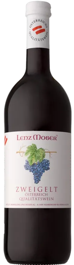Weinkellerei Lenz Moser Lenz Moser, Blauer Zweigelt, Rouge, NV, Niederösterreich. Image de la bouteille