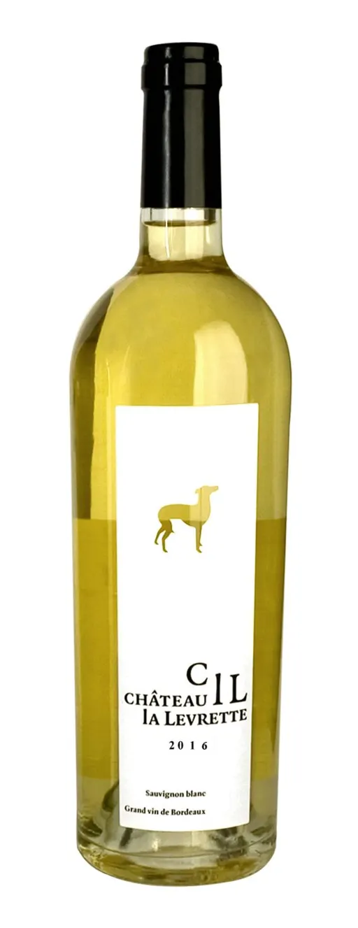 LES VINS MAURIAC HOURTINAT (SAINT-SEURIN-DE-CURSAC) Chateau la Levrette, Blanc, 2019, Côtes de Bordeaux Blaye. Image de la bouteille