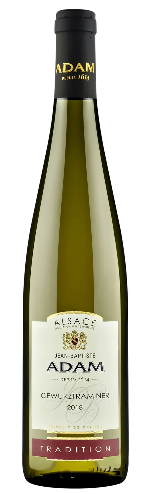 Jean-Baptiste Adam, Bianco, 2018, Alsace. Immagine della bottiglia