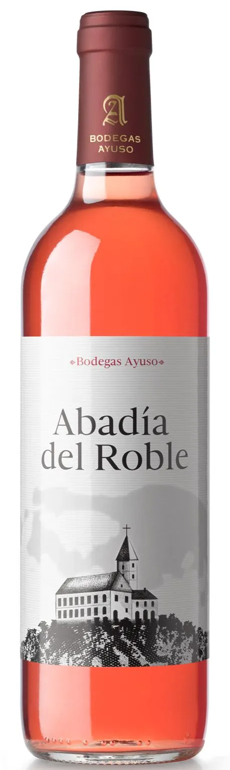 BODEGAS AYUSO SL ABADIA DEL ROBLE, Rose, Rosado, NV, La Mancha. Imagen de botella