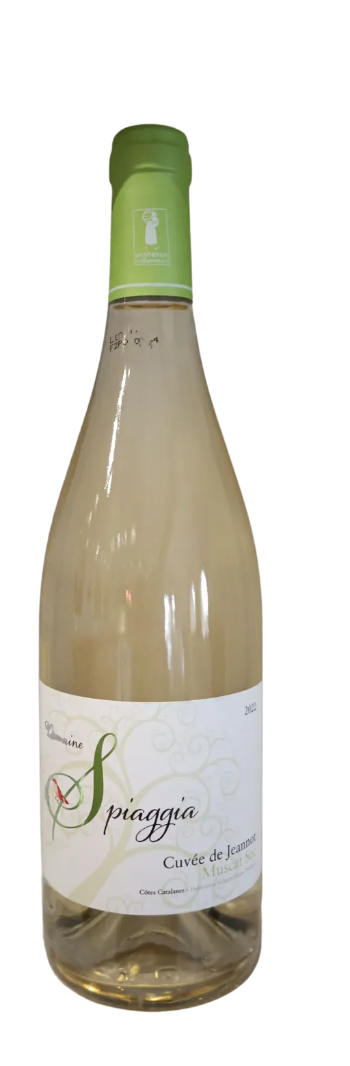 DOMAINE SPIAGGIA La Cuvée De Jeannot, Bianco, 2022, Côtes Catalanes. Immagine della bottiglia