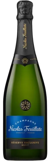 CENTRE VINICOLE - CHAMPAGNE NICOLAS FEUILLATTE - CV-CNF - CHAMPAGNE CASTELNAU/SOCIETE DES PRODUCTEUR (CHOUILLY) Nicolas Feuillatte, Réserve Exclusive, Blanc, NV, Champagne. Image de la bouteille
