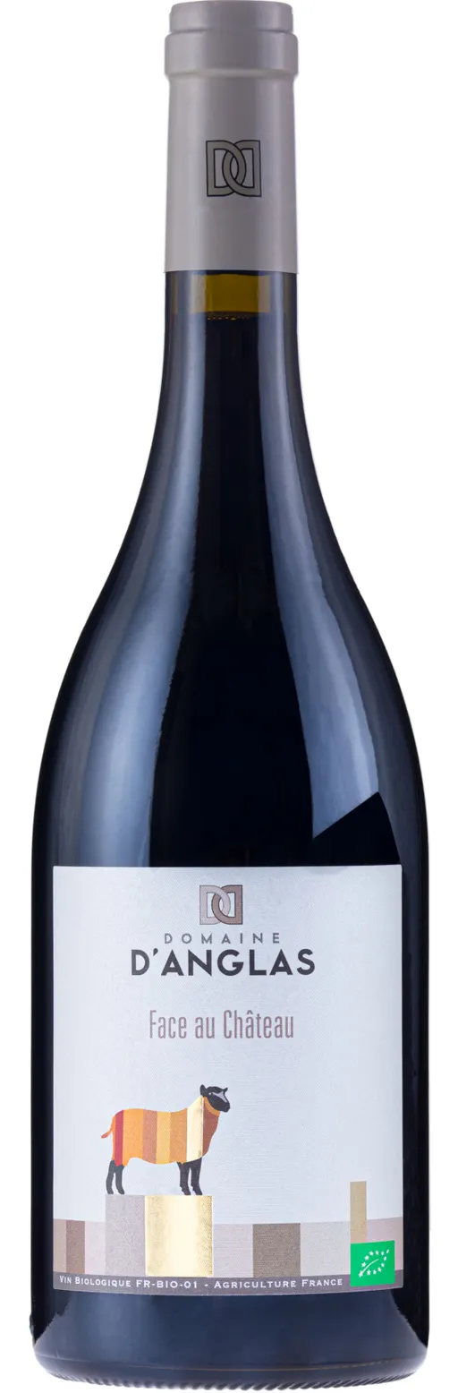 ROGER GAUSSORGUES Face au Château, Rosso, 2019, Terrasses du Larzac. Immagine della bottiglia