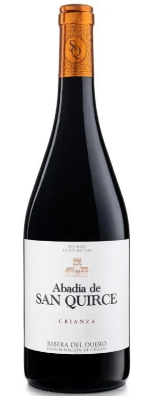 BODEGAS ABADIA SAN QUIRCE SL. Abadia de San Quirce, Crianza, Tinto, 2018, Ribera del Duero. Etiqueta frontal