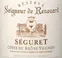 DOMAINE SEIGNEUR DE RENOUARD, RESERVE, Red, 2021, Côtes du Rhône Villages Séguret. Front label