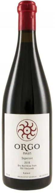 Dakishvili Family Vineyards Orgo, Rosso, 2018, Kakheti. Immagine della bottiglia