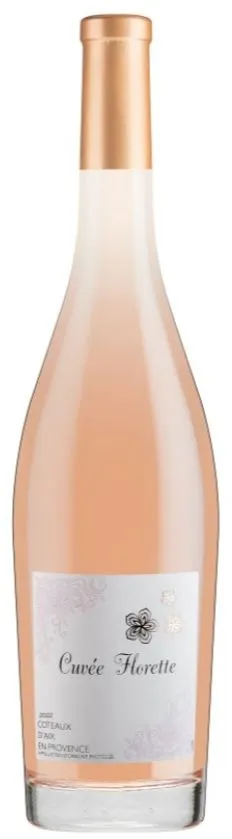 LES VIGNOBLES FONCALIEU - LES VIGNERONS DE PUISSERGUIER Cuvee Florette, Rosé, 2022, Coteaux d'Aix-en-Provence. Image de la bouteille