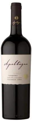 Apaltagua Reserva, Carmenere, Rosso, 2020, Valle de Colchagua. Immagine della bottiglia