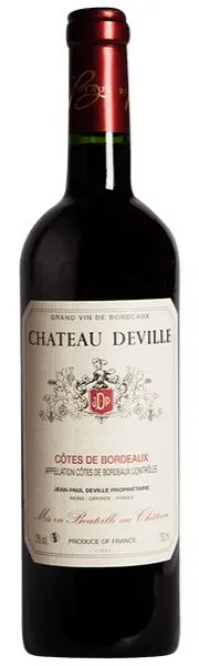 SARL CHAMPAGNE JEAN PAUL DEVILLE Chateau Deville, Red, 2018, Côtes de Bordeaux. Bottle image