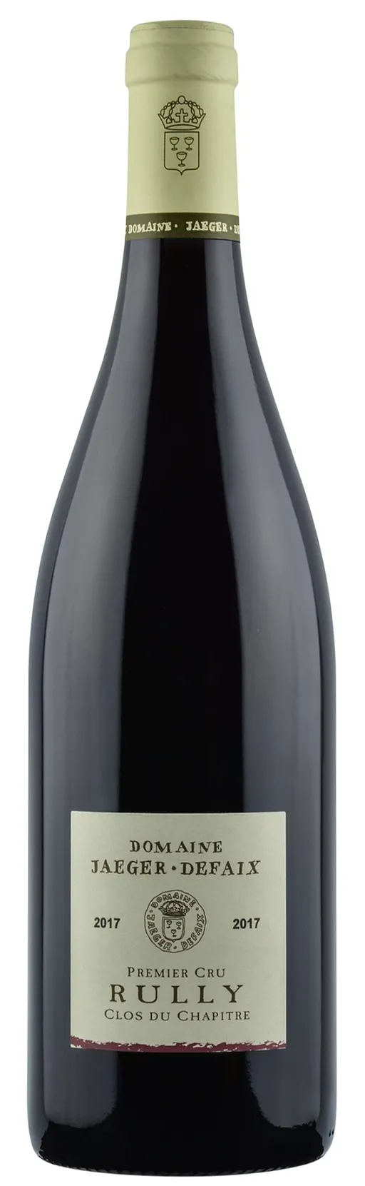 DOMAINE JAEGER DEFAIX-DOMAINE H. NIEPCE CLOS DU CHAPITRE, Red, 2017, Rully premier cru. Bottle image