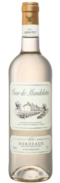 MAISON GINESTET SA (CARIGNAN-DE-BORDEAUX) TOUR DE MANDELOTTE, Blanc, 2020, Bordeaux. Image de la bouteille