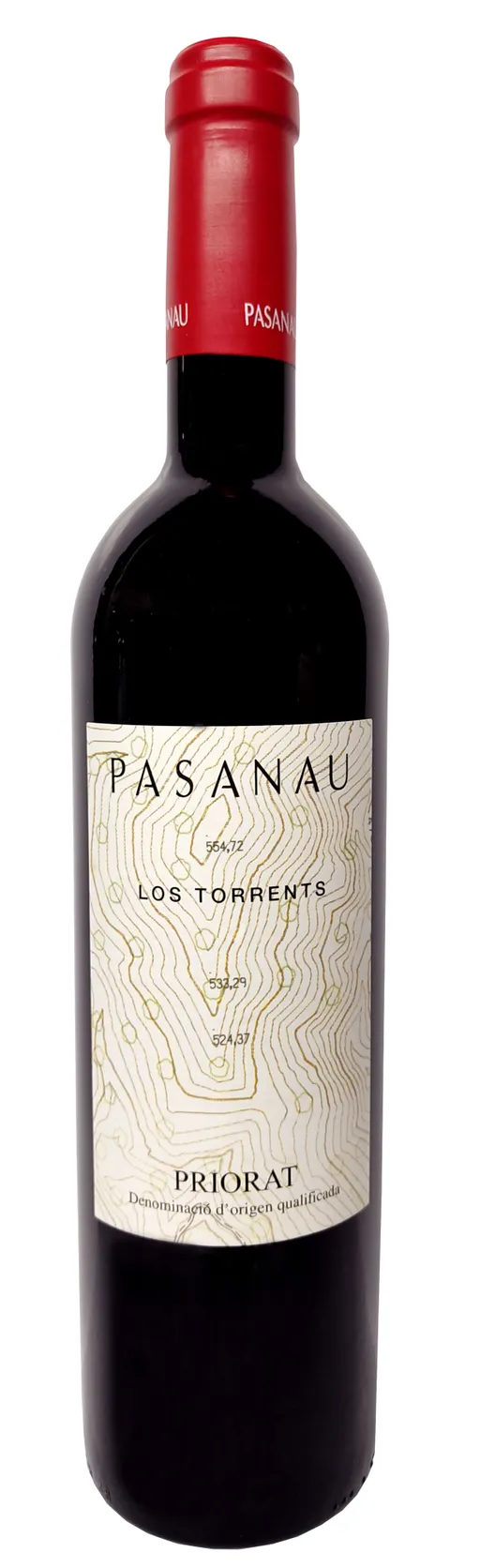 Celler Pasanau Los Torrents, Rosso, 2015, Priorat / Priorato. Immagine della bottiglia