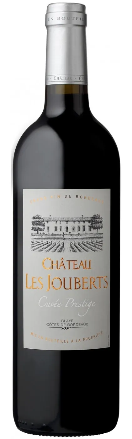 Les Vignerons de Tutiac CHATEAU LES JOUBERTS, Cuvee Prestige, Tinto, 2016, Côtes de Bordeaux. Imagen de botella