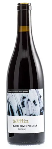 Weingut Höfflin, RUFUS Cuvée Prestige, Tinto, 2016, Badischer Landwein. Imagen de botella