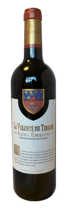 GRANDS CHATEAUX DE FRANCE (SAINT-VINCENT-DE-PERTIGNAS) La Volonté du Terroir Saint Emilion, Rot, 2019, Saint-Emilion. Flaschenabbildung