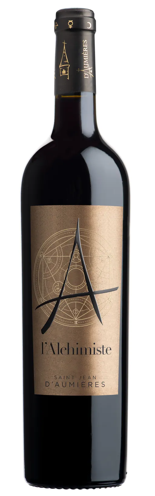Château Saint Jean d'Aumieres L'ALCHIMISTE, Tinto, 2020, Terrasses du Larzac. Imagen de botella
