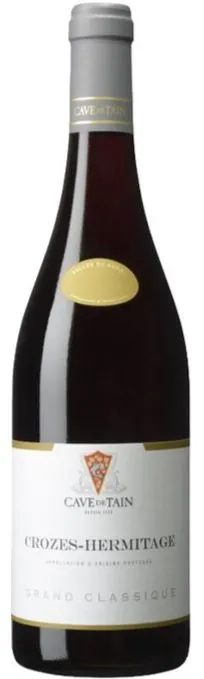 CAVE DE TAIN - CITE DES VINS DE TAIN - MAISON ARROI - MAISON DES VINS DE TAIN - PRODUCTEURS REUNIS D Cave De Tain, Grand Classique, Tinto, 2015, Crozes-Hermitage ou Crozes-Ermitage. Imagen de botella
