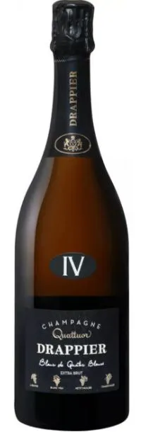 SAS CHAMPAGNE ANDRE DRAPPIER Quattuor, Blanc de Quatre Blancs, Weiß, NV, Champagne. Flaschenabbildung