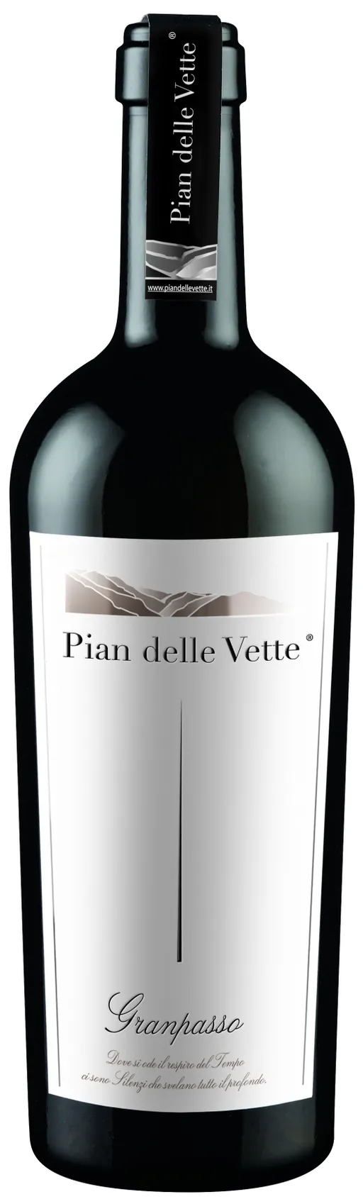 SOCIETA' AGRICOLA PIAN DELLE VETTE SRL GRANPASSO, Rot, 2017, Vigneti delle Dolomiti / Weinberg Dolomiten. Flaschenabbildung