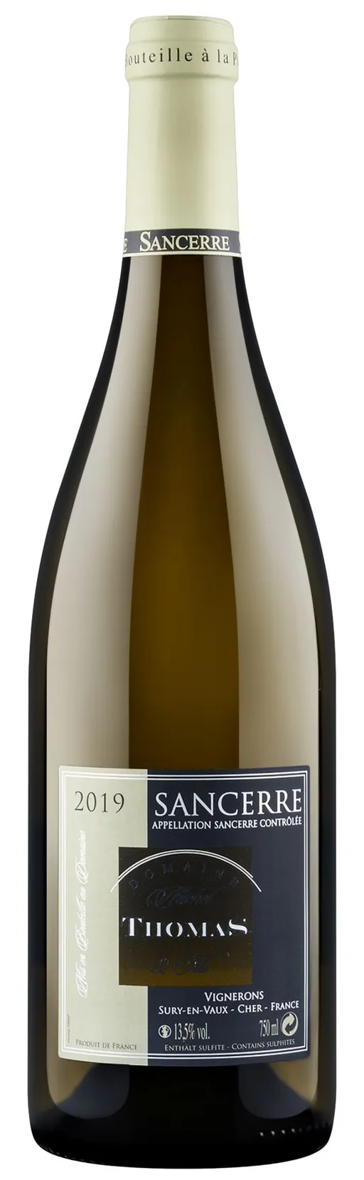 SCEV DOMAINE MICHEL THOMAS ET FILS Michel Thomas, Blanc, 2019, Sancerre. Image de la bouteille