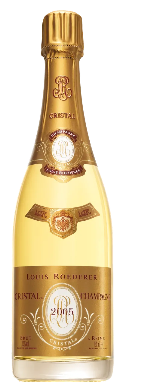 CHAMPAGNE LOUIS ROEDERER (REIMS) Cristal, Blanc, 2005, Champagne. Image de la bouteille