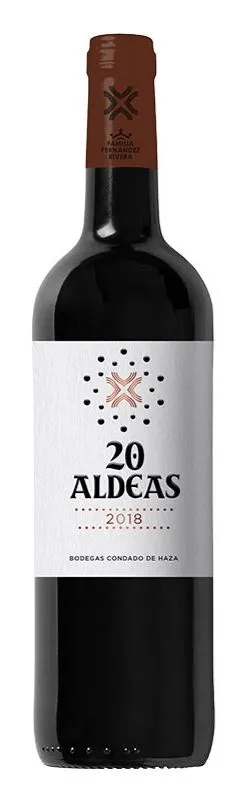 BODEGAS CONDADO DE HAZA SL 20 Aldeas, Rot, 2018, Castilla y León. Flaschenabbildung