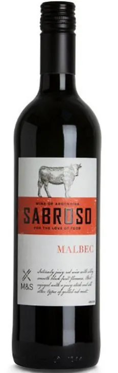Sabroso M&S, Tinto, 2021, Mendoza. Imagen de botella